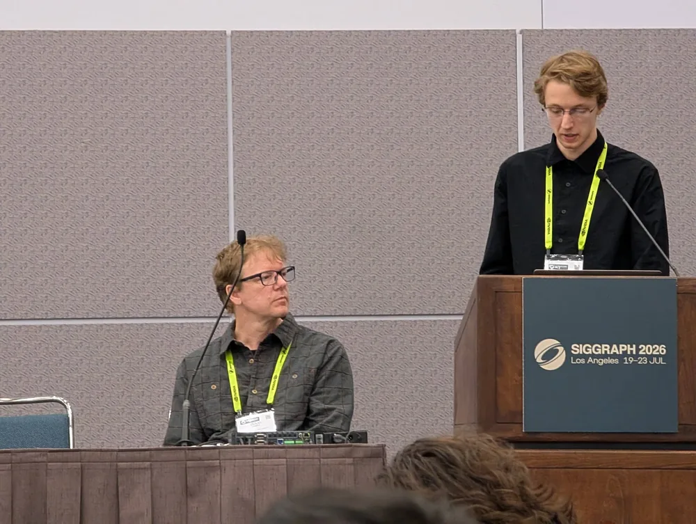 Ethan James presenting during the Mixwell talk.